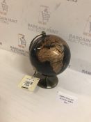 Small Antique Brass Base Globe