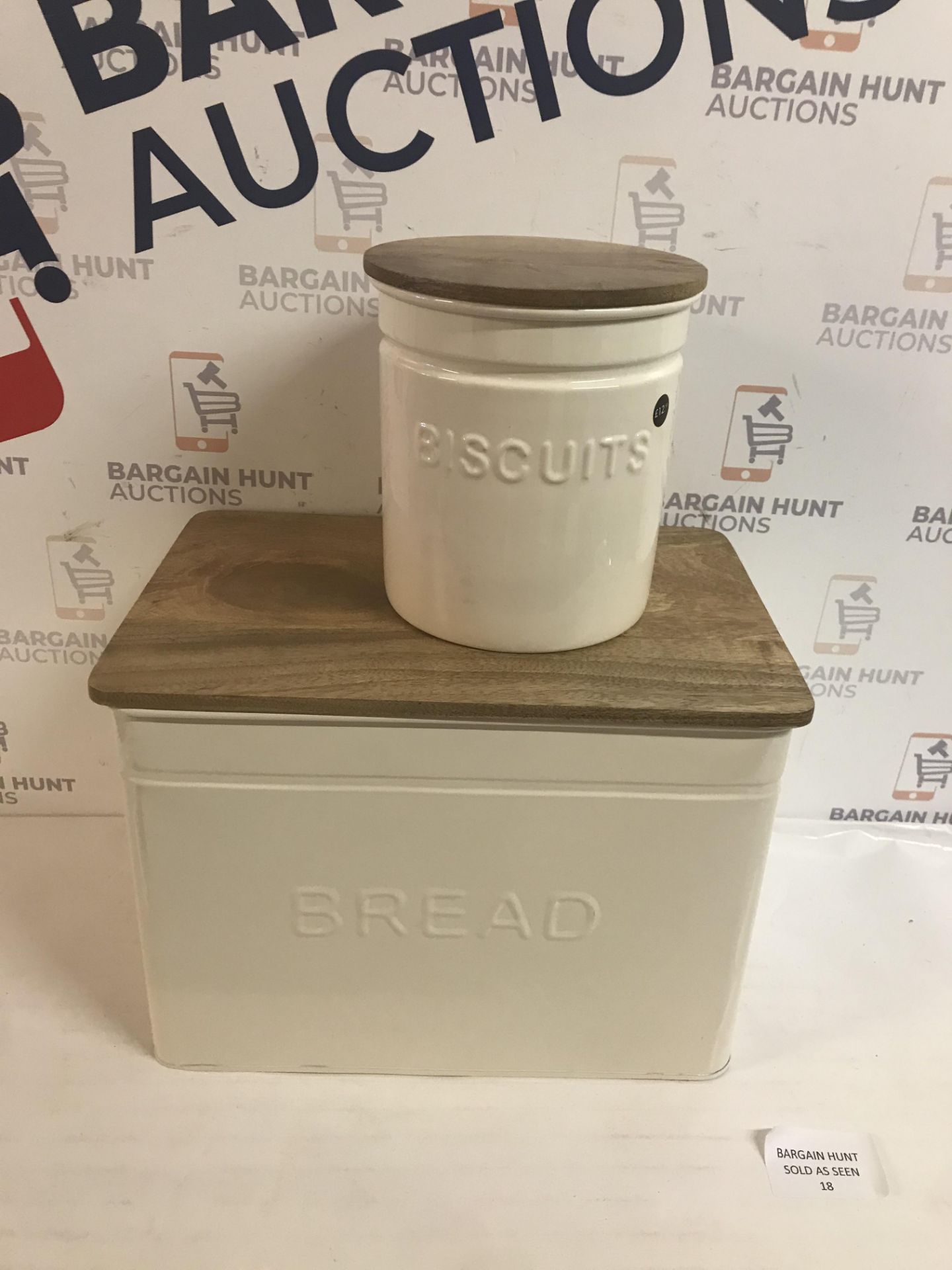 Bread and Biscuit Storage Tin Set