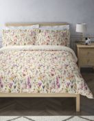 Pure Cotton Floral Bedding Set, King Size RRP £69