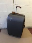 Large 4 Wheel Hard Suitcase with Security Zip (handle broken, see image) RRP £109