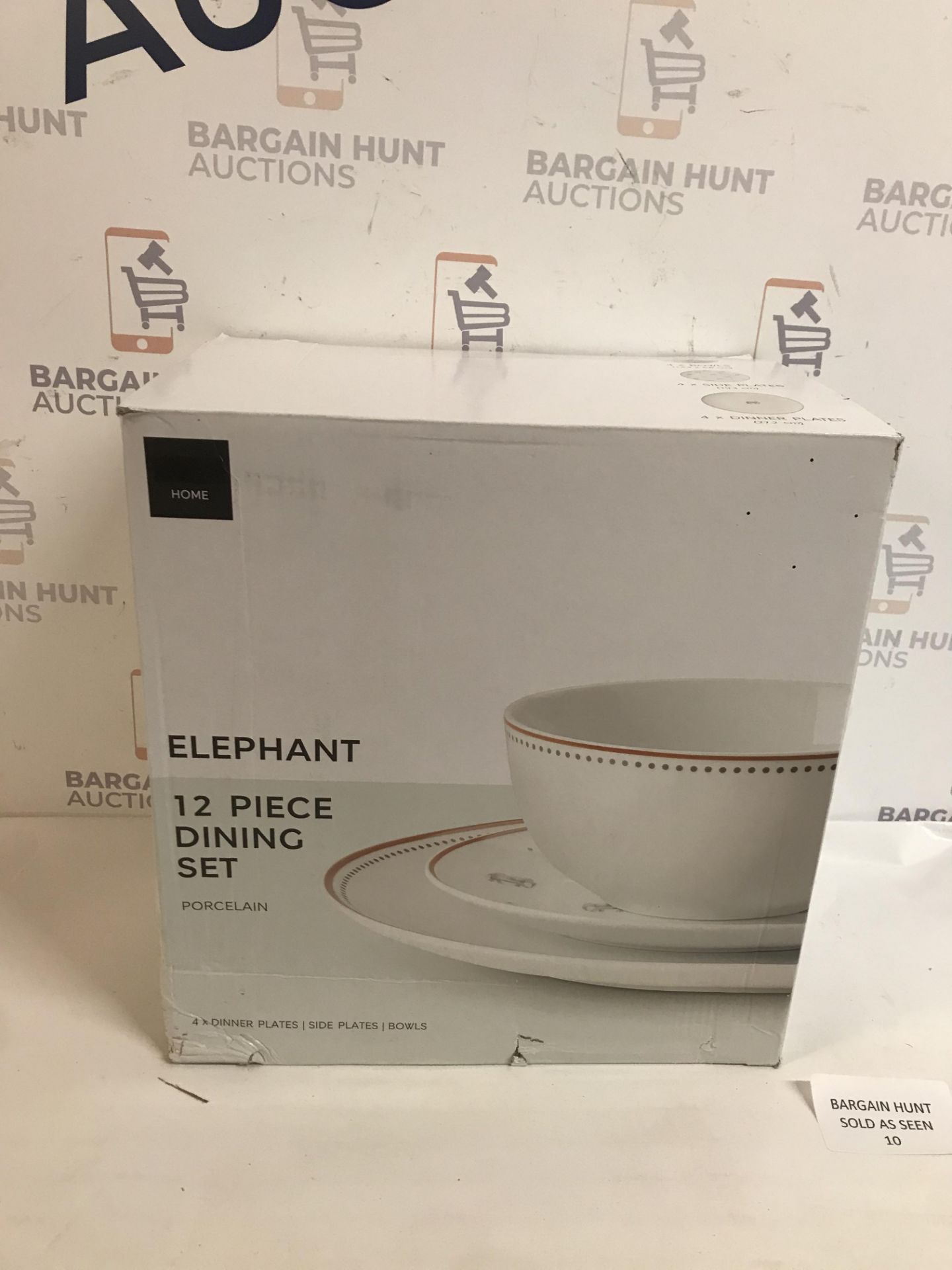 Elephant Porcelain 12 Piece Dining Set