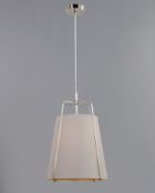 Single Light Pendant with Grey Shade