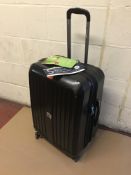 HAUPTSTADTKOFFER -X-Berg -Suitcase Hardside Spinner 4 Wheel Expandable, 90 Liter, Black Glossy