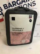Supremely Washable Synthetic 10.5 Tog Duvet, Single