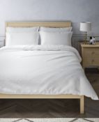 Pure Cotton Floral Matelasse Bedding Set, King Size RRP £89
