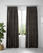 Velvet Pencil Pleat Curtains RRP £109