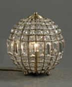 Antique Brass Gem Ball Table Lamp RRP £89