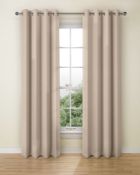 Lined Banbury Weave Eyelet Curtains RRP £135