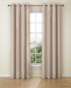 Lined Banbury Weave Eyelet Curtains RRP £95