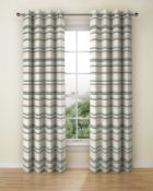 Lined Chenille Triangle Eyelet Curtains RRP £149