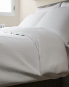 Pure Cotton Waffle Bedding Set, Double RRP £59