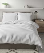 Pure Cotton Textured Bedding Set, King Size RRP £59