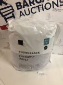 Bounceback Synthetic 10.5 Tog Duvet, Double