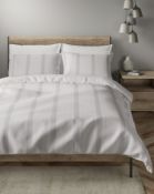 Cotton Rich Percale Striped Bedding Set, Single