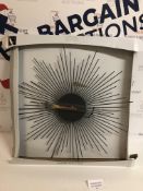 Sputnik Metal Wall Clock