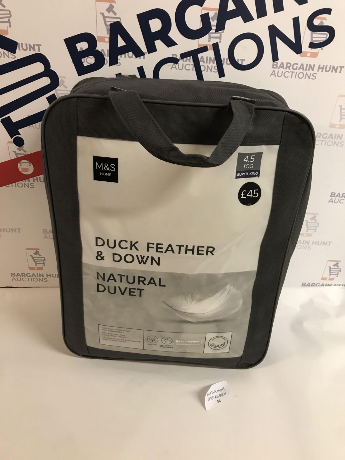 Duck Feather & Down Natural Duvet, Super King