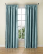 Blackout Lined Textured Faux Silk Pencil Pleat Curtains RRP £69