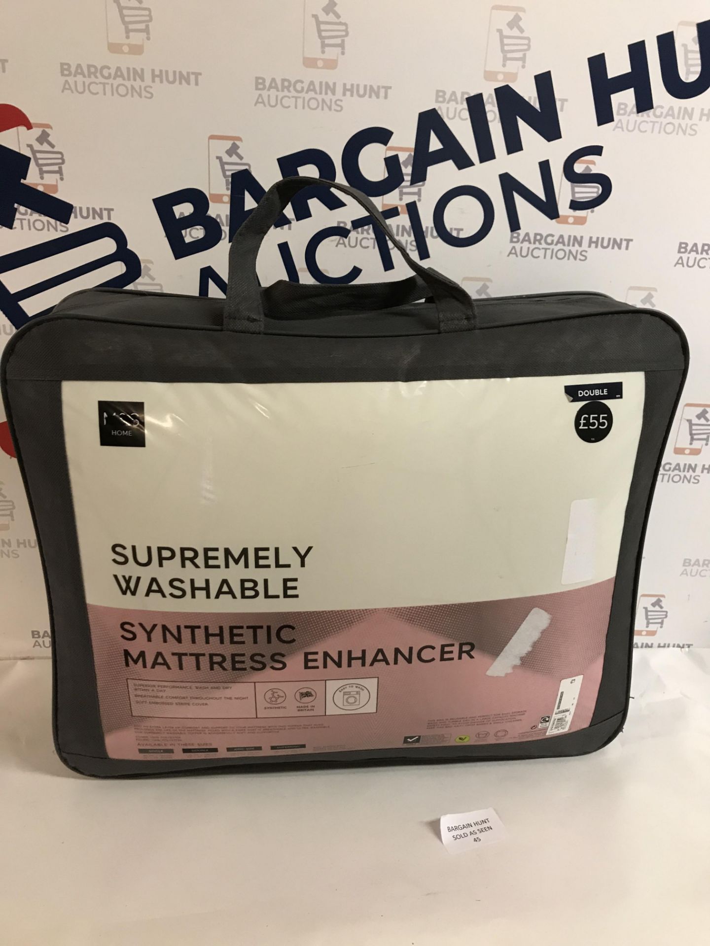 Supremely Washable Synthetic Mattress Enhancer, Double RRP £55