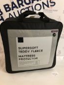 Supersoft Teddy Fleece Mattress Protector, Super King