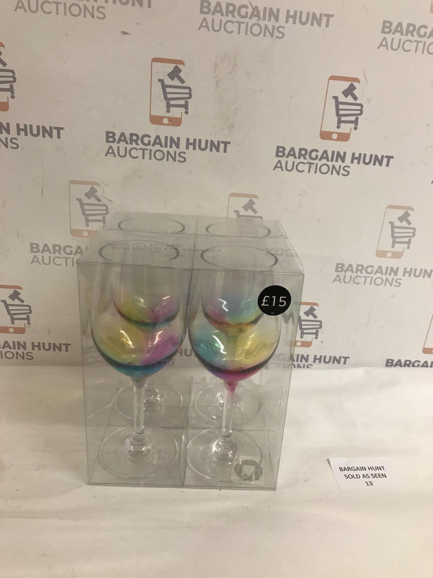 Set of 4 Rainbow Picnic Glasses