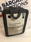 Duck Feather & Down Natural 4.5 Tog Duvet, King Size RRP £39.50