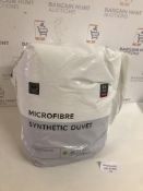 Microfibre Synthetic 4.5 Tog Duvet, Single