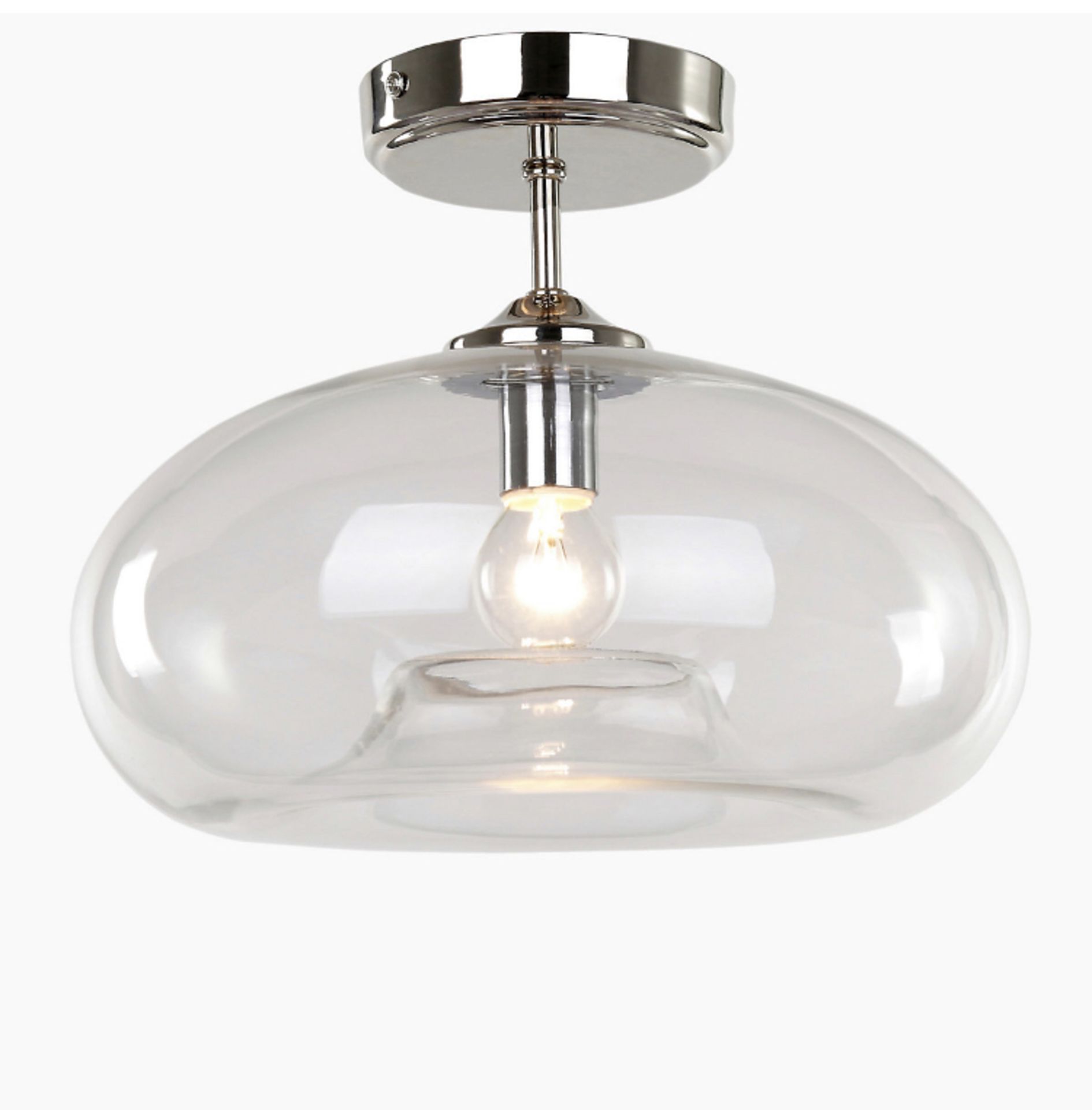 Glass Flush Ceiling Light RRP £69