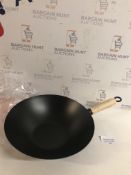 Large Non-Stick Wok with Wooden Handle