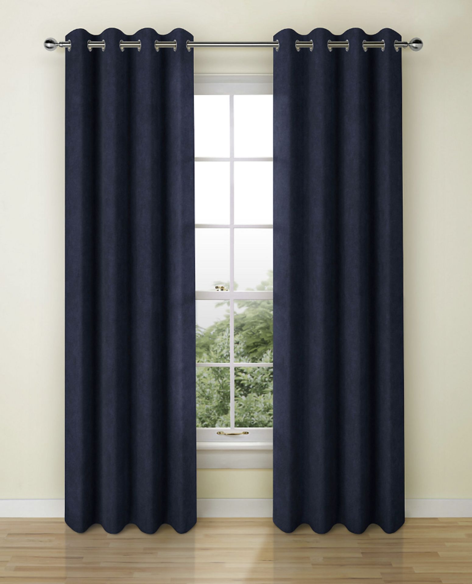 Luxury Velvet Eyelet Curtains RRP £109