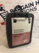 Supremely Washable Synthetic 10.5 Tog Duvet, Double RRP £37.50