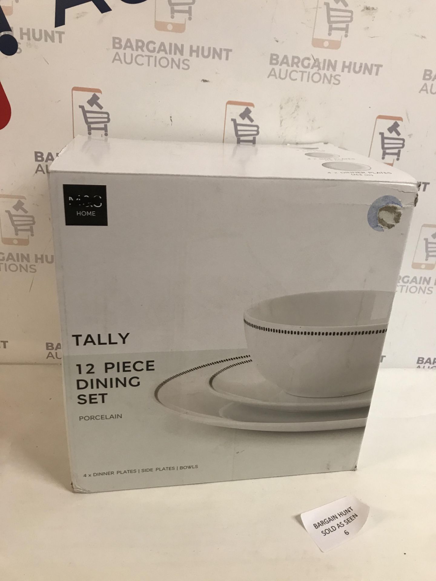 Tally Porcelain 12 Piece Dining Set