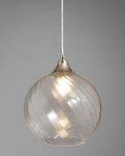 Maggie Ribbed Glass Pendant Light RRP £69