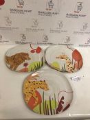 Animal Jungle Set of 3 Dinner Plates