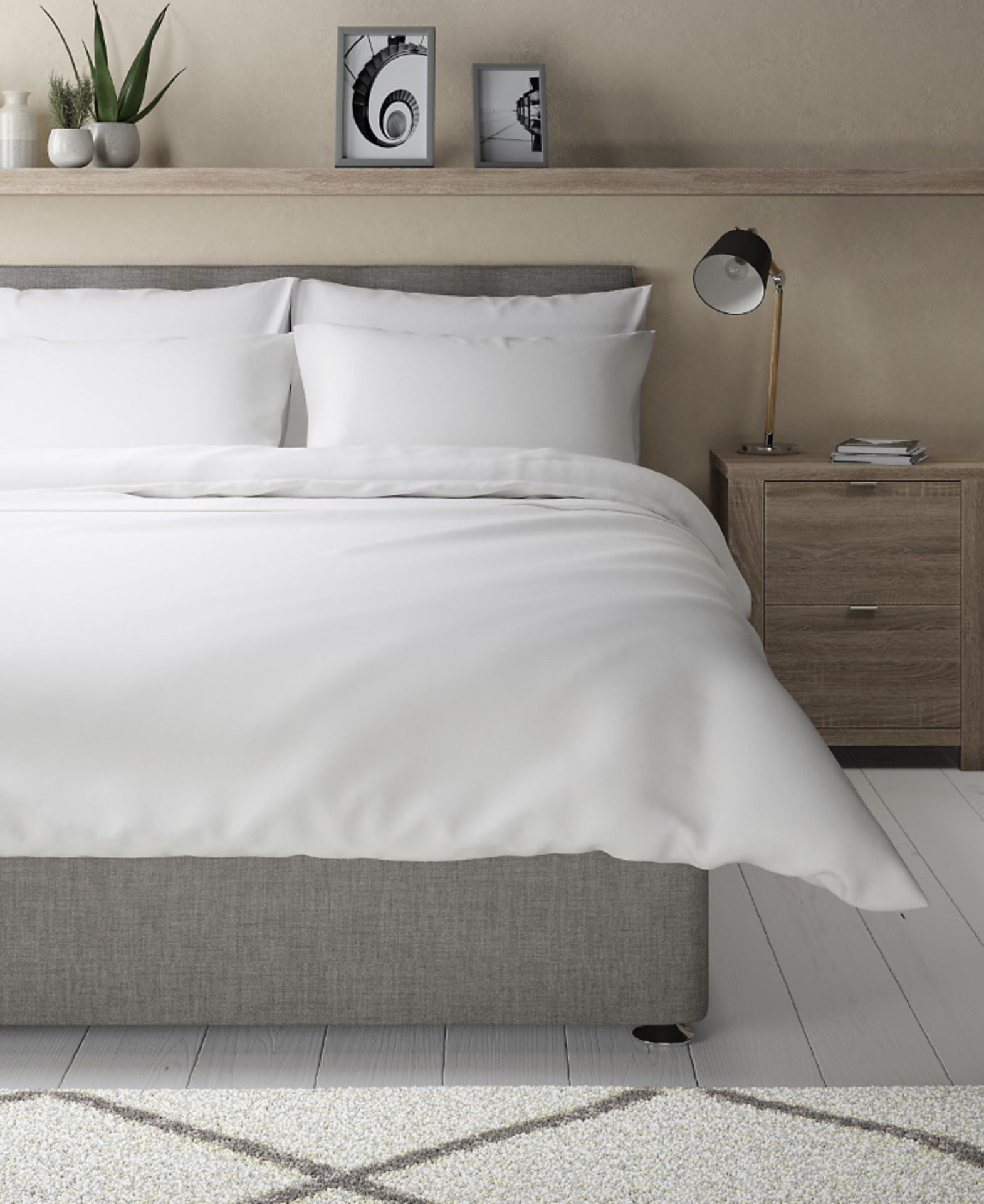 Egyptian Cotton 230 Thread Count Duvet Cover, Double RRP £42.50