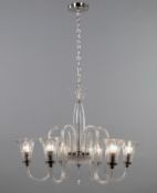 Stylish and Contemporary Classic Chandelier (missing 4x shades) RRP £189