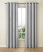 Lined Banbury Weave Eyelet Curtains RRP £85