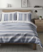 Pure Cotton Striped Bedding Set, King Size RRP £69