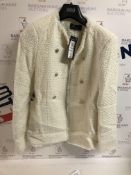 Tweed Textured Longline Blazer UK Size 8 RRP £89