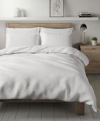 Pure Cotton Textured Bedding Set, King Size RRP £79