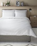Pure Cotton Waffle Textured Bedding Set, Double RRP £59