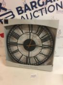 Metal Skeleton Wall Clock RRP £35