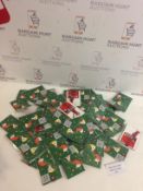 Set of 70 Christmas Decoration Tags packs of 6