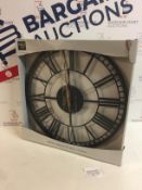 Metal Skeleton Wall Clock RRP £35