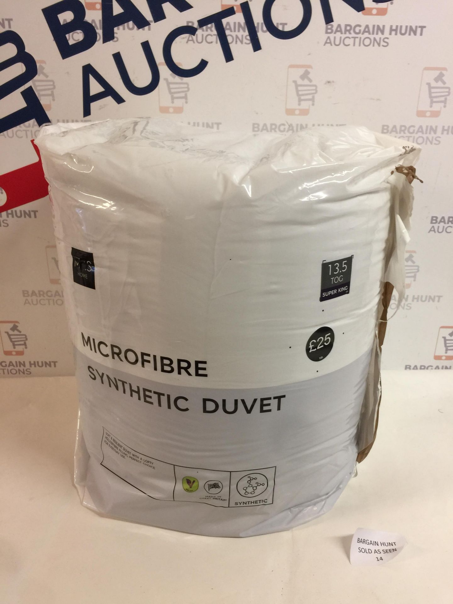 Microfibre Synthetic 13.5 Tog Duvet, Super King