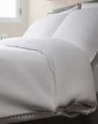 Cotton Rich Pom-Pom Trim Bedding Set, King Size RRP £49