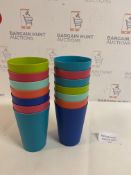 Set of 14 Coloured Childrens Cups