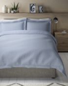 Iris Pure Cotton Spotty Dobby Bedding Set, Double Size RRP £69