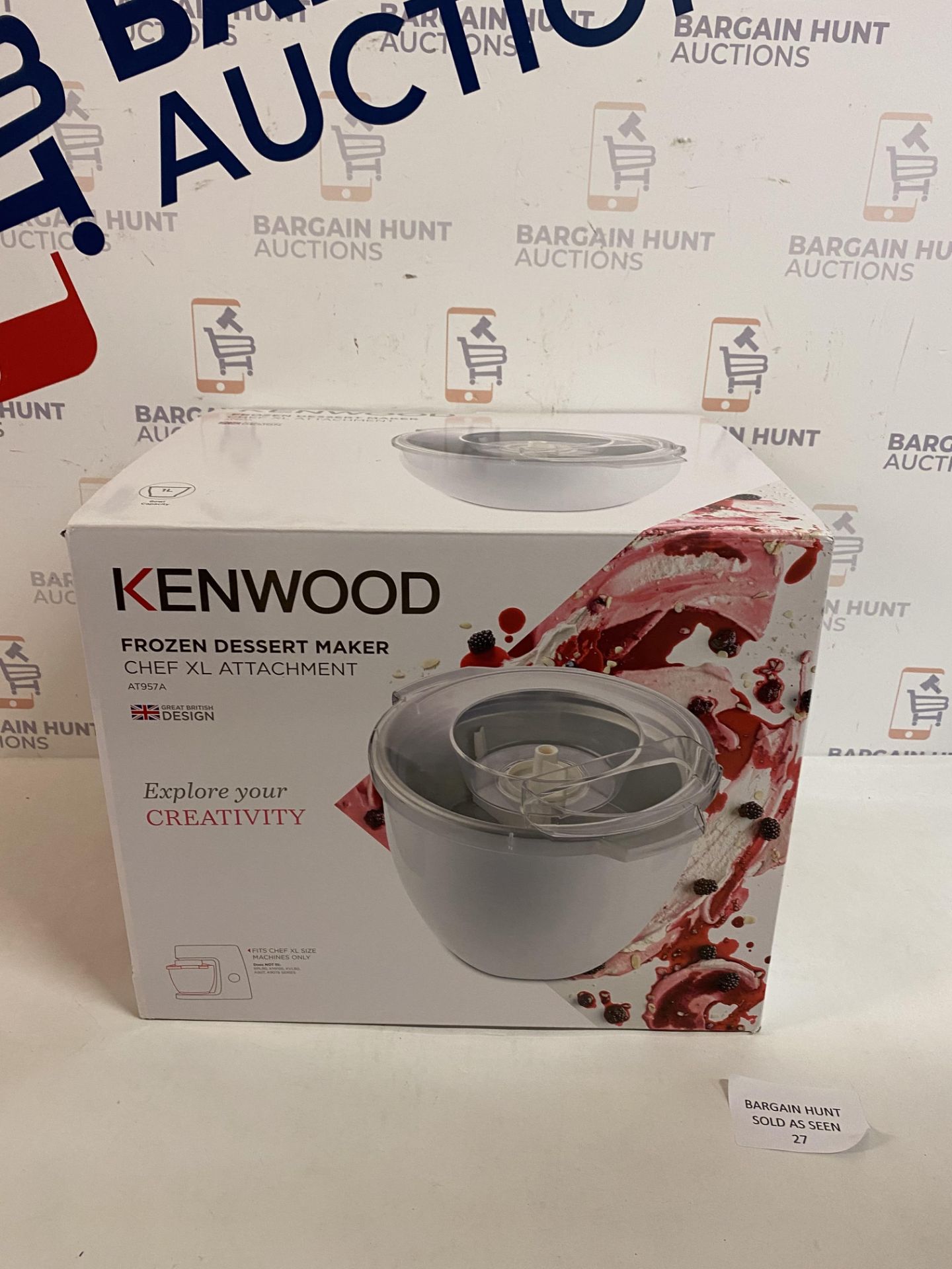 Kenwood 1 Litre Ice Cream Maker Attachment RRP £59.99