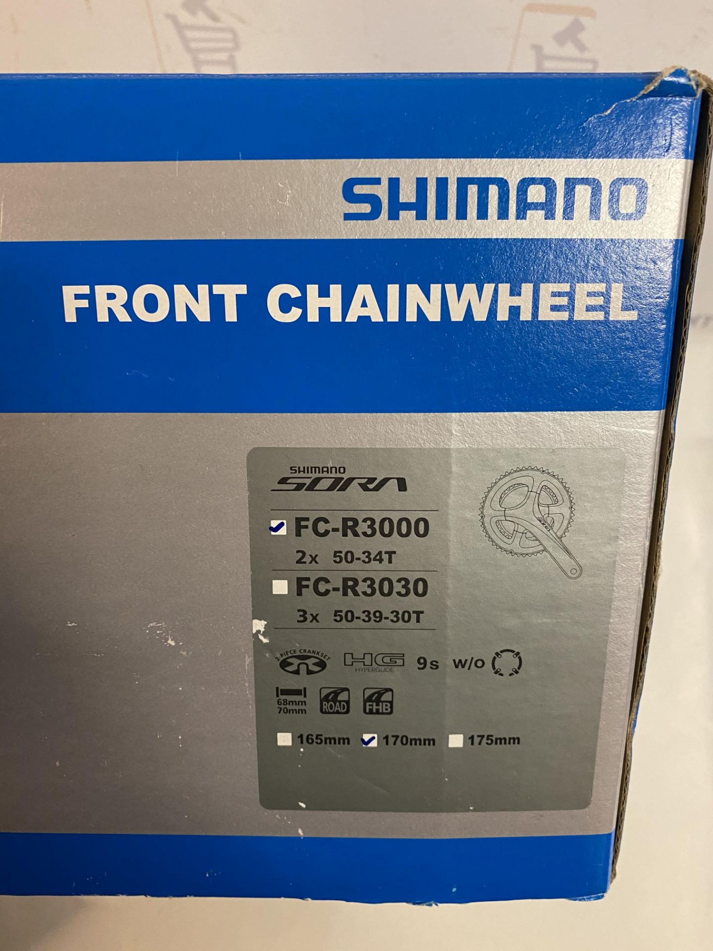 Shimano Crank Chainset Sora R3000 50/34 170mm RRP £66.99 - Image 2 of 2