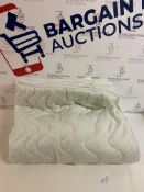 BONEX Aloe Vera Comfort Mattress Cover Polyester White and Green